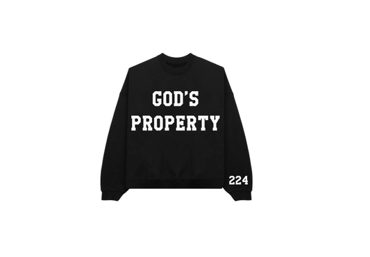 God’s Property Embroidered Crew Neck